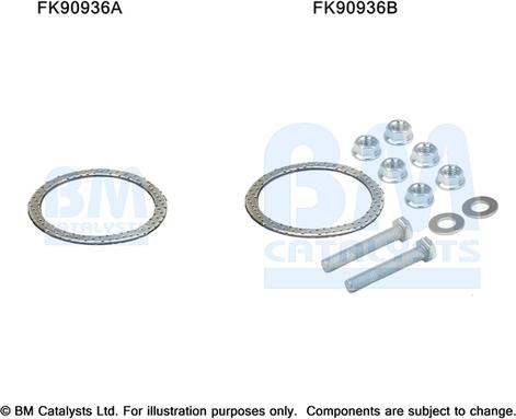 BM Catalysts FK90936 - Монтажний комплект, каталізатор avtolavka.club