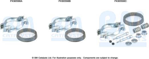 BM Catalysts FK90598 - Монтажний комплект, каталізатор avtolavka.club