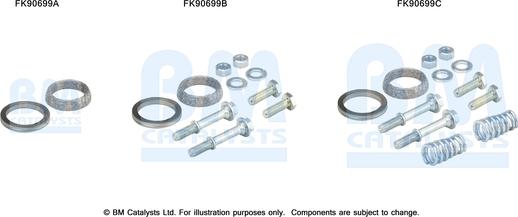 BM Catalysts FK90699 - Монтажний комплект, каталізатор avtolavka.club