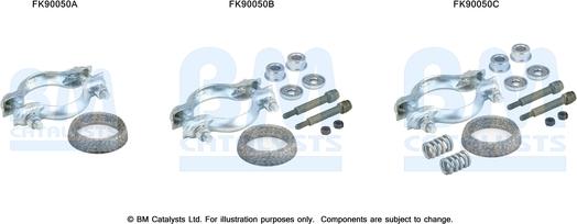 BM Catalysts FK90050 - Монтажний комплект, каталізатор avtolavka.club