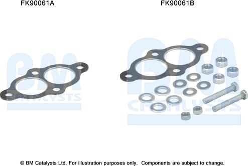 BM Catalysts FK90061 - Монтажний комплект, каталізатор avtolavka.club