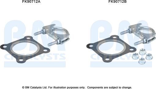 BM Catalysts FK90712 - Монтажний комплект, каталізатор avtolavka.club