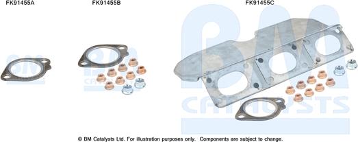 BM Catalysts FK91455 - Монтажний комплект, каталізатор avtolavka.club