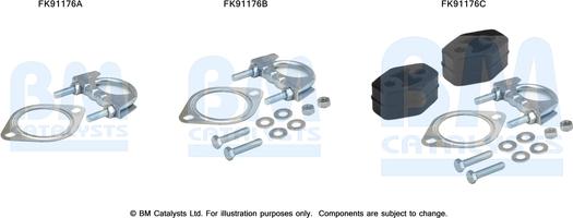 BM Catalysts FK91176 - Монтажний комплект, каталізатор avtolavka.club