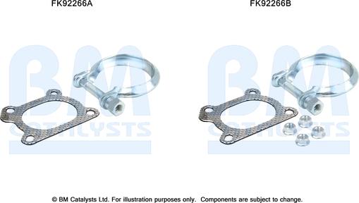 BM Catalysts FK92266 - Монтажний комплект, каталізатор avtolavka.club