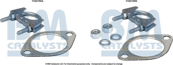 BM Catalysts FK92780 - Монтажний комплект, каталізатор avtolavka.club