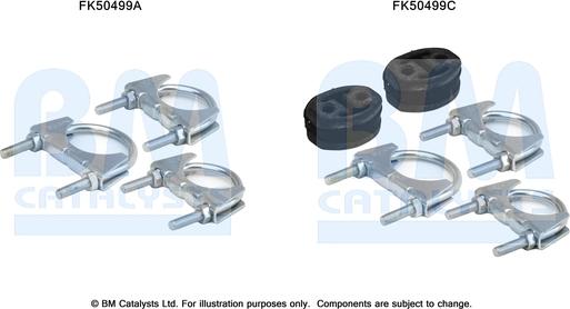 BM Catalysts FK50499 - Монтажний комплект, труба вихлопного газу avtolavka.club