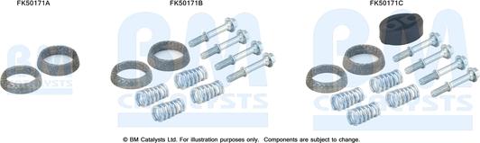 BM Catalysts FK50171 - Монтажний комплект, труба вихлопного газу avtolavka.club