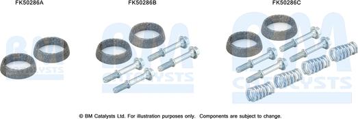 BM Catalysts FK50286 - Монтажний комплект, труба вихлопного газу avtolavka.club