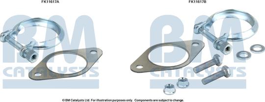 BM Catalysts FK11617 - Монтажний комплект, сажовий / частковий фільтр avtolavka.club