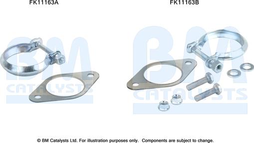 BM Catalysts FK11163 - Монтажний комплект, сажовий / частковий фільтр avtolavka.club