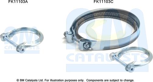 BM Catalysts FK11103 - Монтажний комплект, сажовий / частковий фільтр avtolavka.club