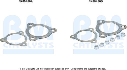 BM Catalysts FK80480 - Монтажний комплект, каталізатор avtolavka.club