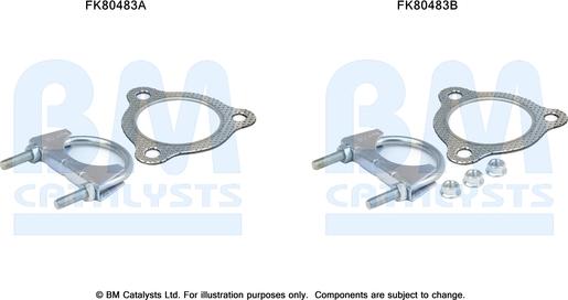 BM Catalysts FK80483 - Монтажний комплект, каталізатор avtolavka.club