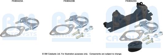 BM Catalysts FK80423 - Монтажний комплект, каталізатор avtolavka.club