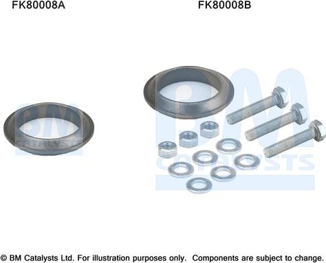 BM Catalysts FK80008 - Монтажний комплект, каталізатор avtolavka.club