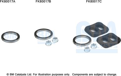 BM Catalysts FK80017 - Монтажний комплект, каталізатор avtolavka.club