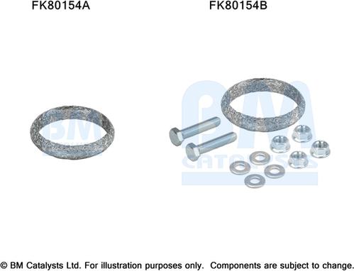 BM Catalysts FK80154 - Монтажний комплект, каталізатор avtolavka.club