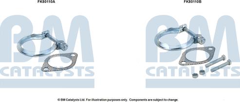 BM Catalysts FK80110 - Монтажний комплект, каталізатор avtolavka.club