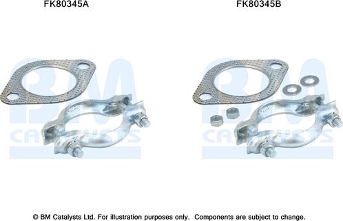 BM Catalysts FK80345 - Монтажний комплект, каталізатор avtolavka.club