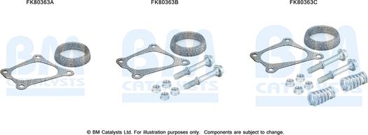 BM Catalysts FK80363 - Монтажний комплект, каталізатор avtolavka.club