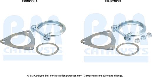 BM Catalysts FK80303 - Монтажний комплект, каталізатор avtolavka.club