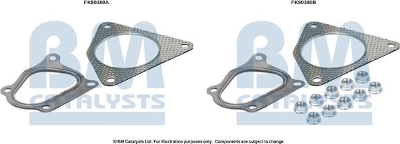 BM Catalysts FK80380 - Монтажний комплект, каталізатор avtolavka.club