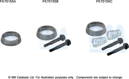 BM Catalysts FK70155 - Монтажний комплект, труба вихлопного газу avtolavka.club