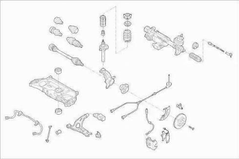 BOGE VW-GOLF-FB091 - Підвіска колеса avtolavka.club