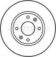 Borg & Beck BBD4654 - Гальмівний диск avtolavka.club