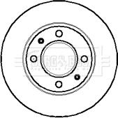 Borg & Beck BBD4843 - Гальмівний диск avtolavka.club