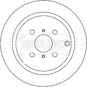 Japanparts DP-222 - Гальмівний диск avtolavka.club