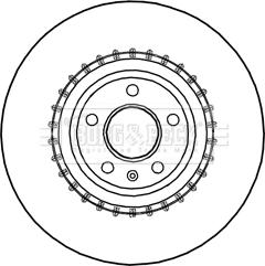 Borg & Beck BBD5991S - Гальмівний диск avtolavka.club