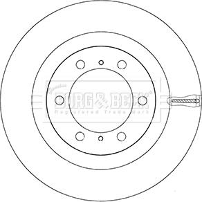 Borg & Beck BBD5942S - Гальмівний диск avtolavka.club