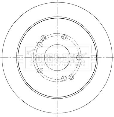 Borg & Beck BBD5453 - Гальмівний диск avtolavka.club