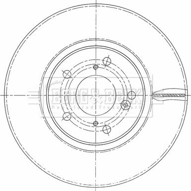 Borg & Beck BBD5463 - Гальмівний диск avtolavka.club