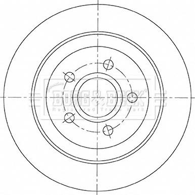 Borg & Beck BBD5481 - Гальмівний диск avtolavka.club