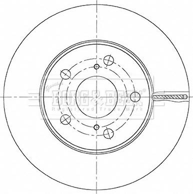 Borg & Beck BBD5487 - Гальмівний диск avtolavka.club