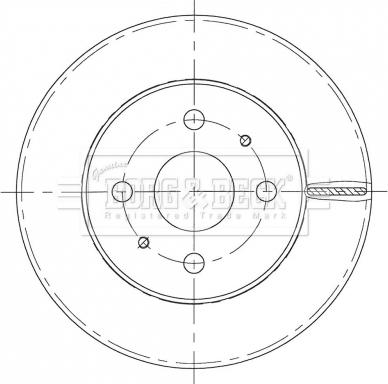 Borg & Beck BBD5435 - Гальмівний диск avtolavka.club