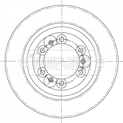 Borg & Beck BBD5421 - Гальмівний диск avtolavka.club