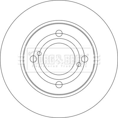 Borg & Beck BBD5543 - Гальмівний диск avtolavka.club