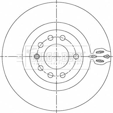 Borg & Beck BBD5505 - Гальмівний диск avtolavka.club