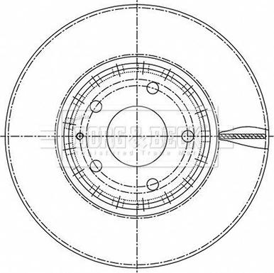 Borg & Beck BBD5519 - Гальмівний диск avtolavka.club