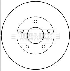 Borg & Beck BBD5195 - Гальмівний диск avtolavka.club