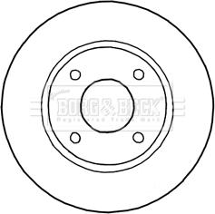 Borg & Beck BBD5184 - Гальмівний диск avtolavka.club