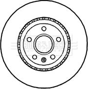 Borg & Beck BBD5843S - Гальмівний диск avtolavka.club