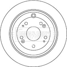 Borg & Beck BBD5344 - Гальмівний диск avtolavka.club