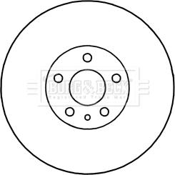 Borg & Beck BBD5340 - Гальмівний диск avtolavka.club