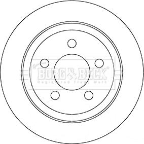 Borg & Beck BBD5351 - Гальмівний диск avtolavka.club