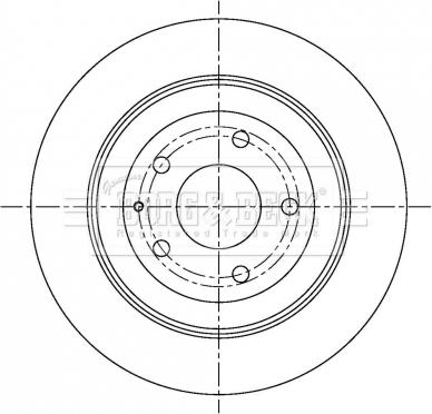 Borg & Beck BBD5303 - Гальмівний диск avtolavka.club